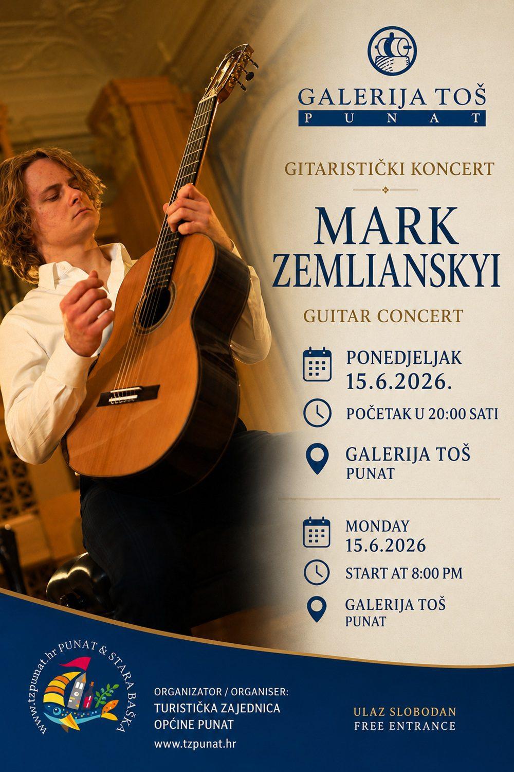 Gitaristički koncert MARK ZEMLIANSKYI