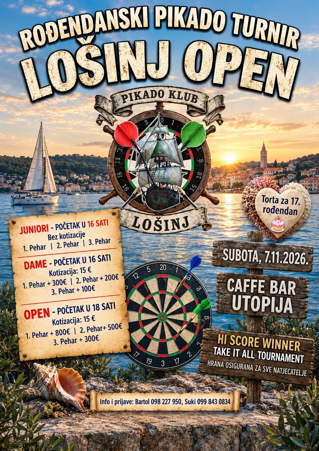 Rođendanski pikado turnir - Lošinj Open