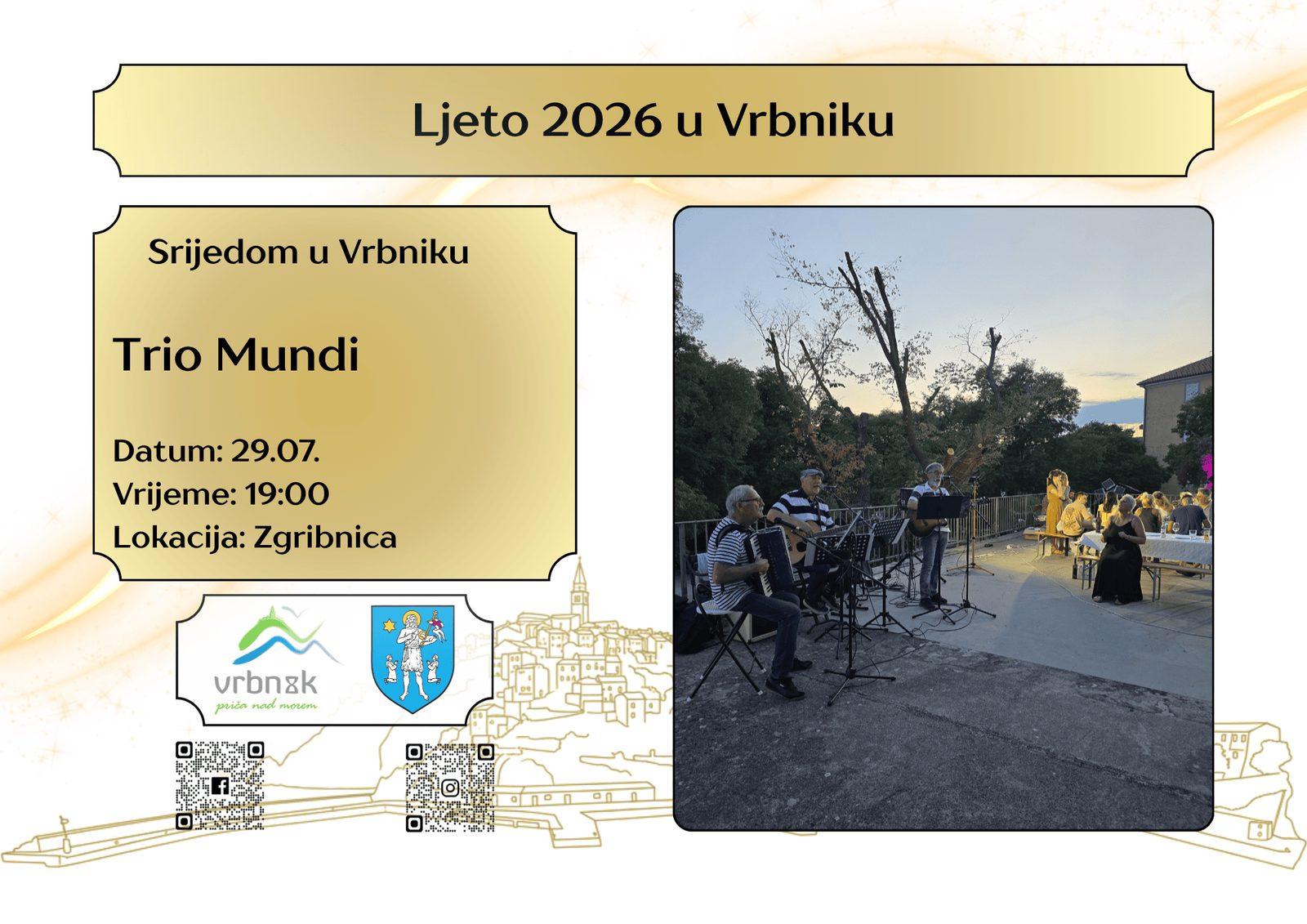 Srijedom u Vrbniku: Trio Mundi