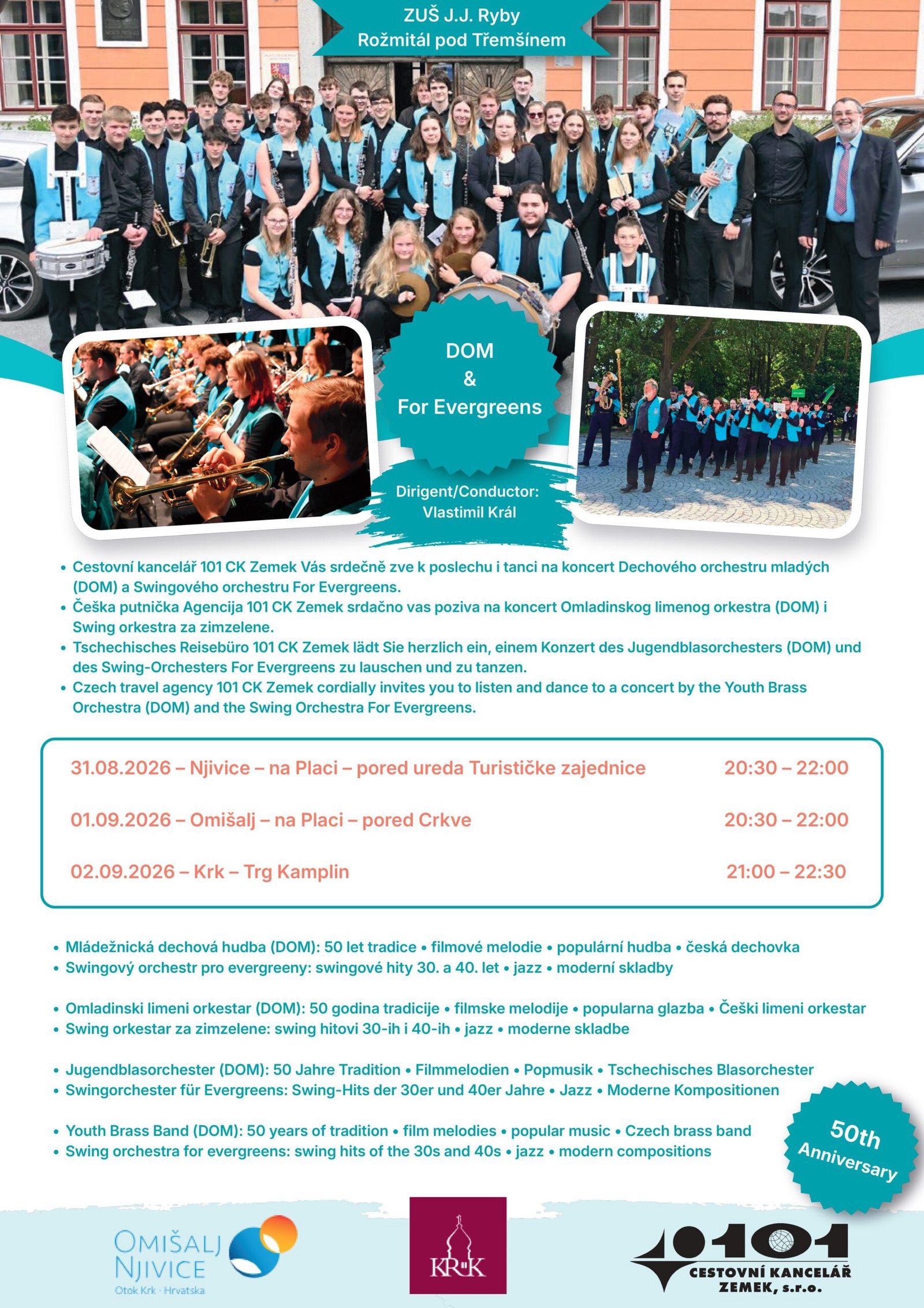 KONCERT OMLADINSKIH ORKESTARA IZ ROŽMITÁLA POD TŘEMŠÍNEM (ČEŠKA)