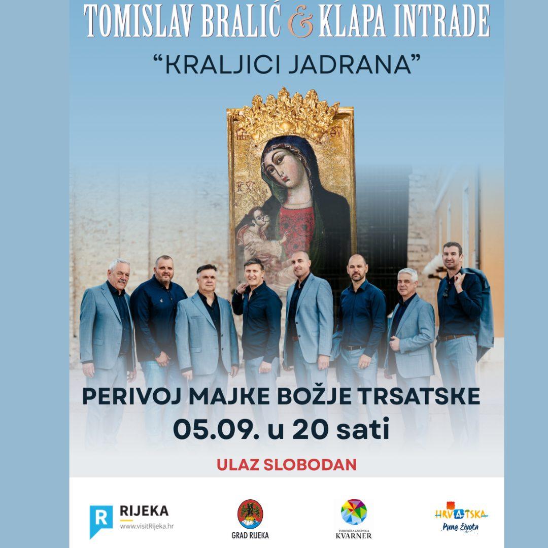 Tomislav Bralić i klapa Intrade na Trsatu: besplatan koncert povodom blagdana Male Gospe