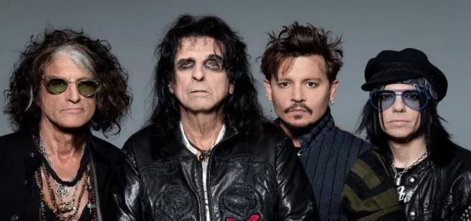 Hollywood Vampires – Alice Cooper, Joe Perry, Johnny Depp & Tommy Henriksen