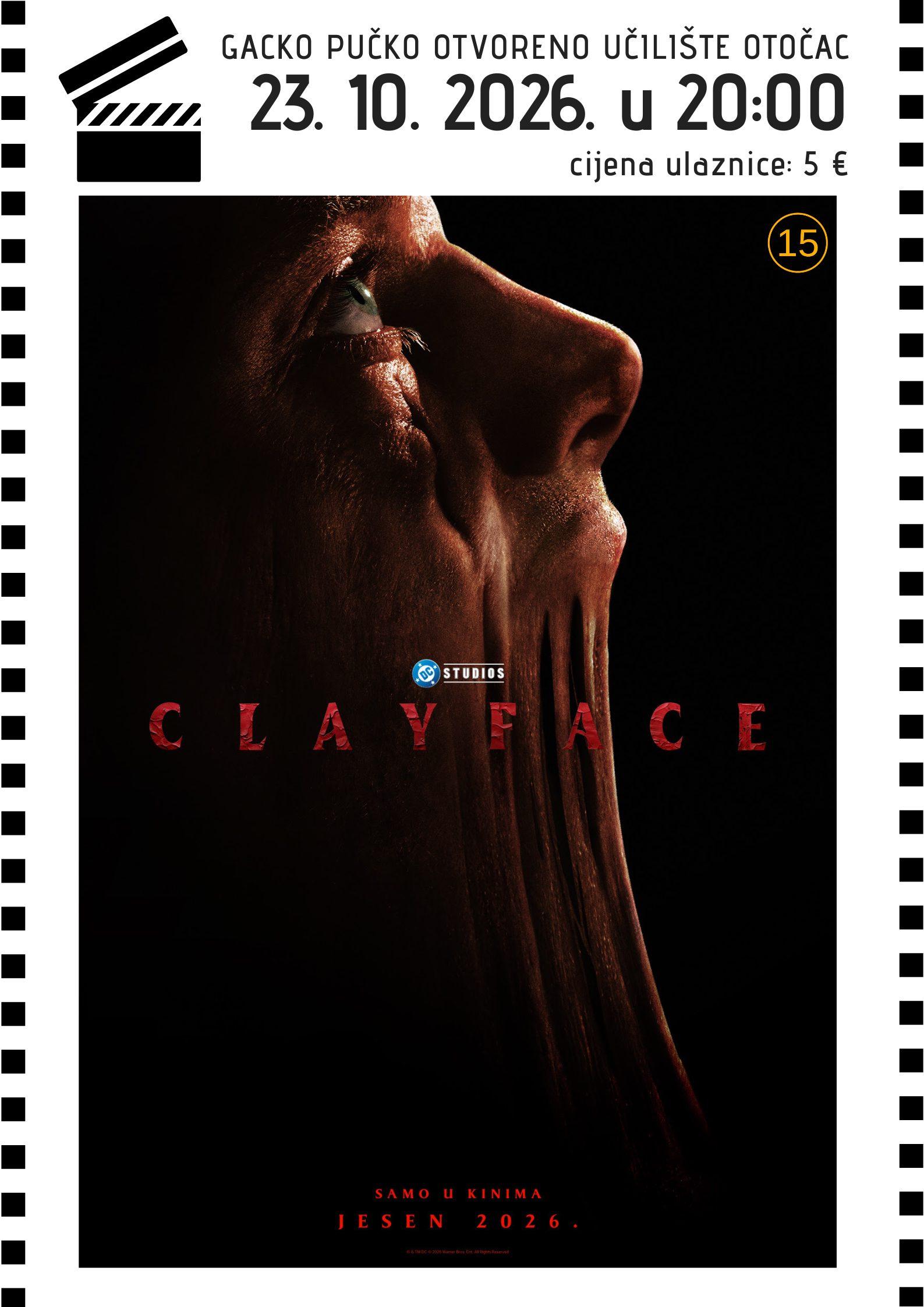 Projekcija filma Clayface