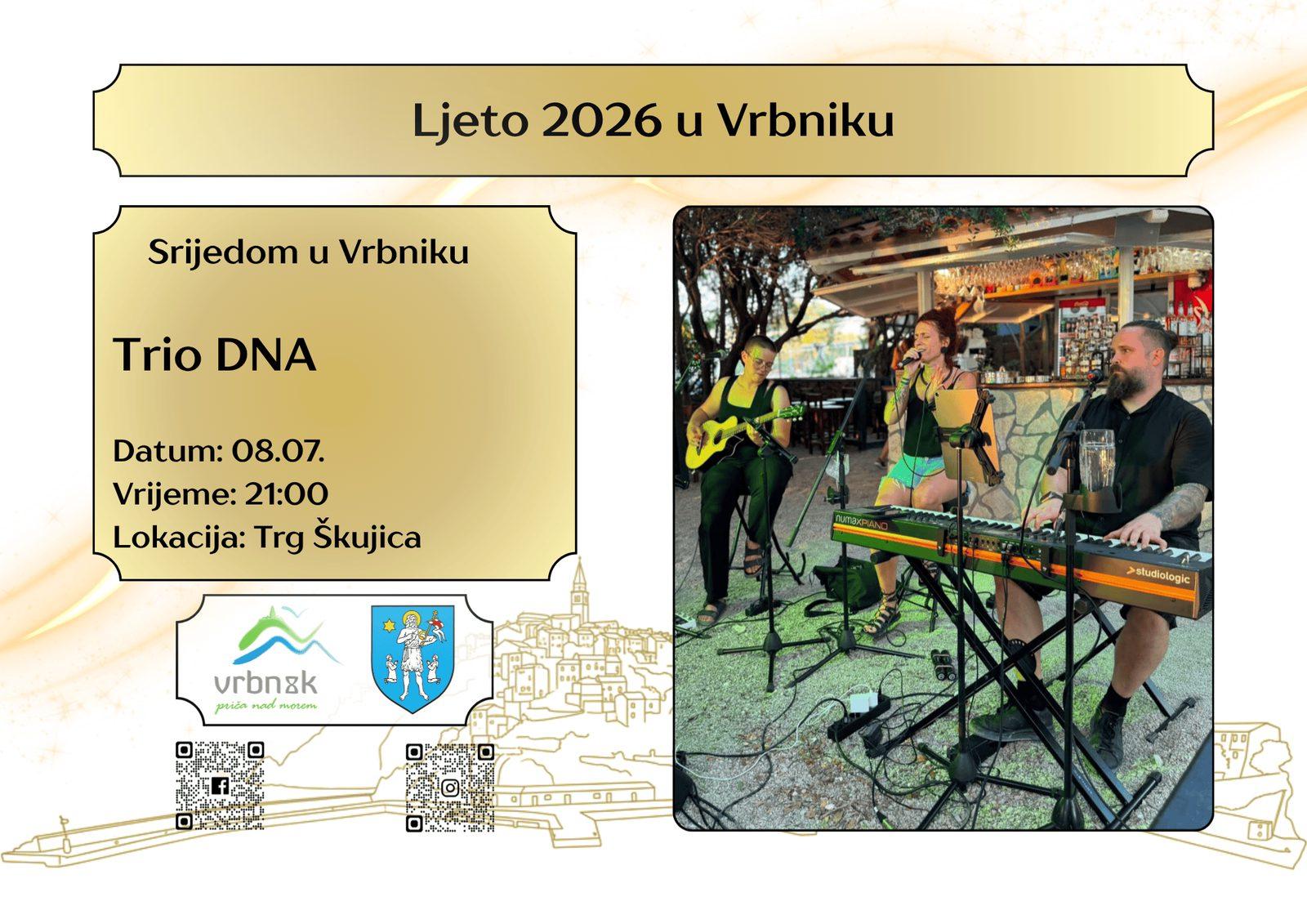 Srijedom u Vrbniku: Trio DNA