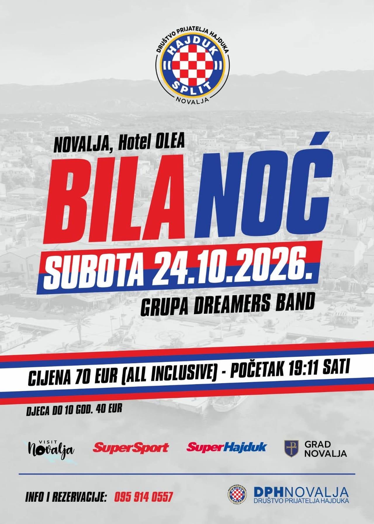 BILA NOĆ, KONCERT: DREAMERS BAND