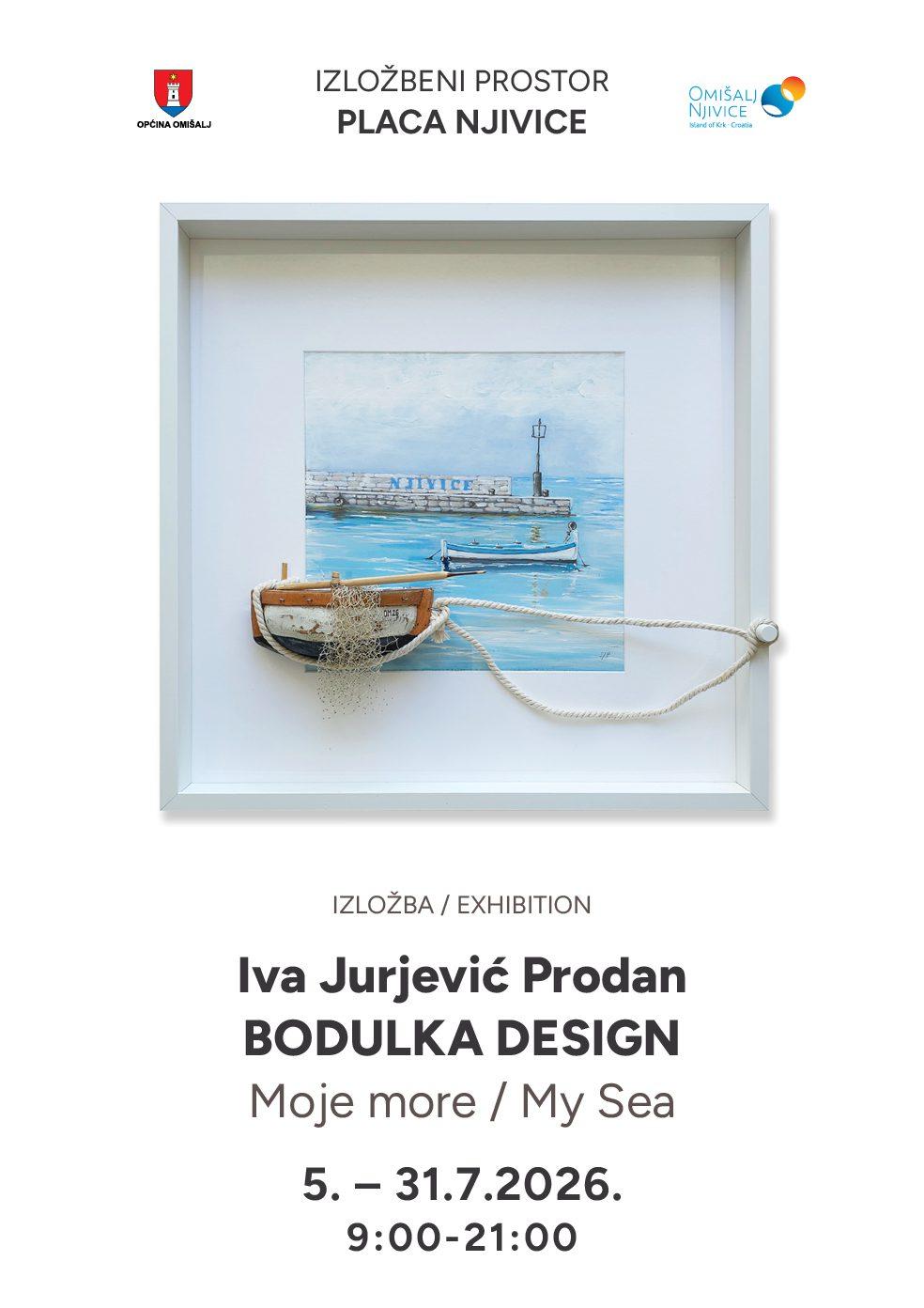 „Moje more“ – izložba autorice Ive Jurjević Prodan – BODULKA DESIGN