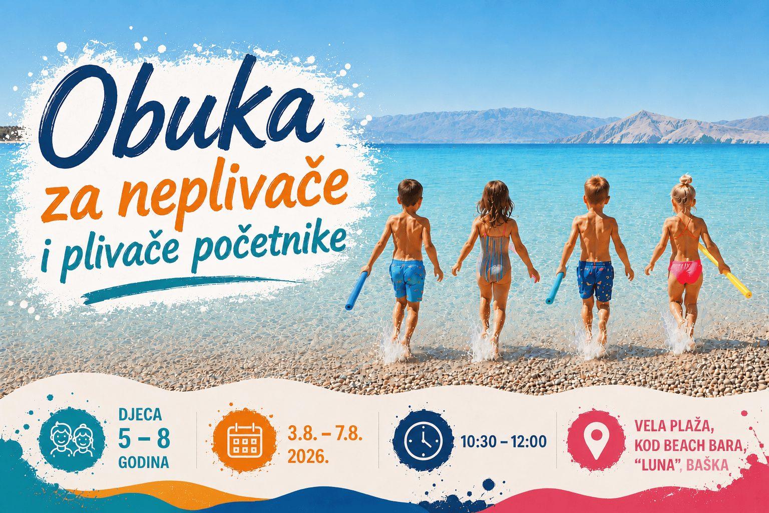 Besplatna obuka za neplivače i plivače početnike