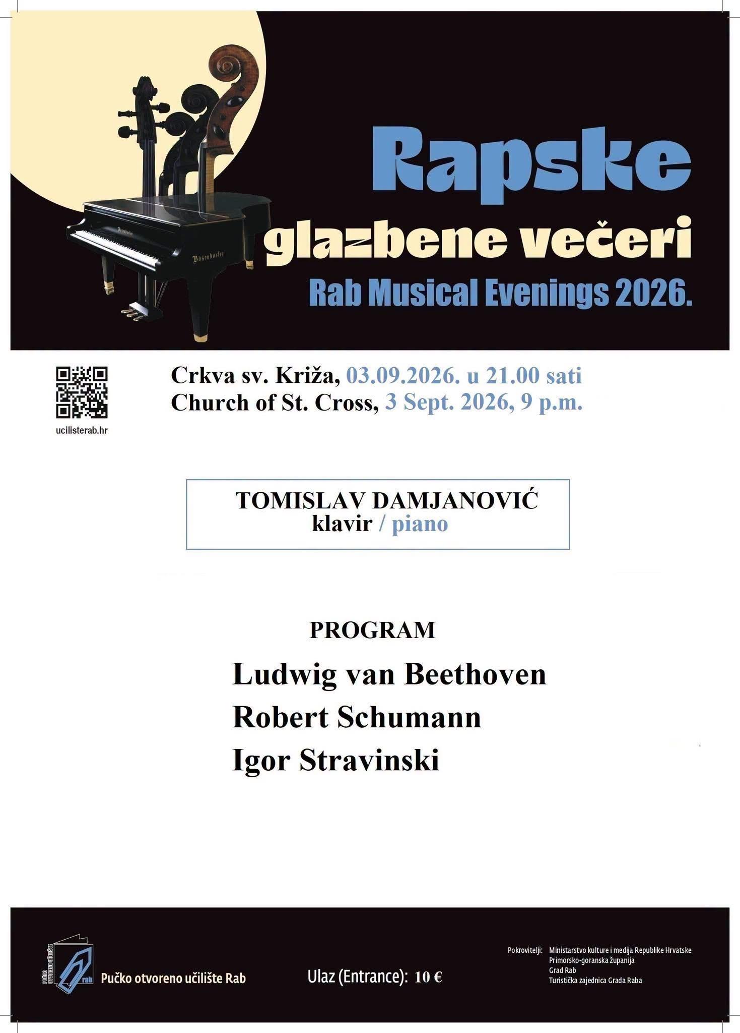 Rab Musical Evenings - Viktor Vidović, Ivana Zahirović Negrerie