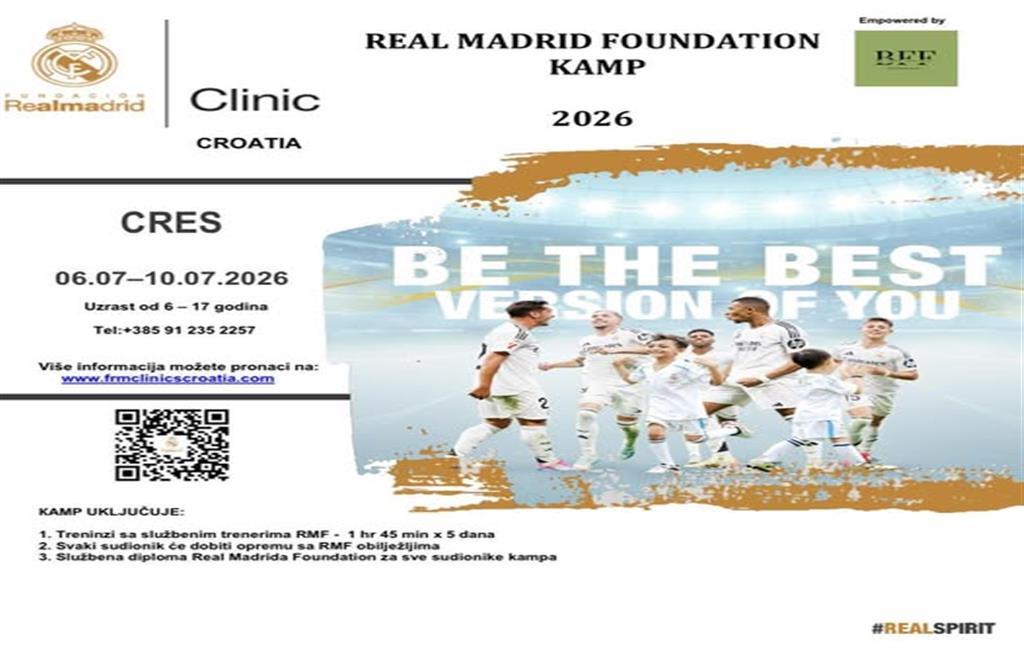 REAL MADRID FOUNDATION NOGOMETNI KAMP U CRESU