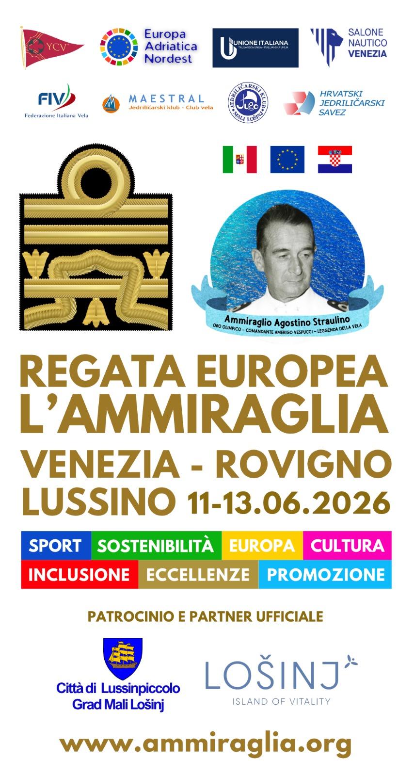 Europska regata L'AMMIRAGLIA / Venezia - Rovinj - Lošinj